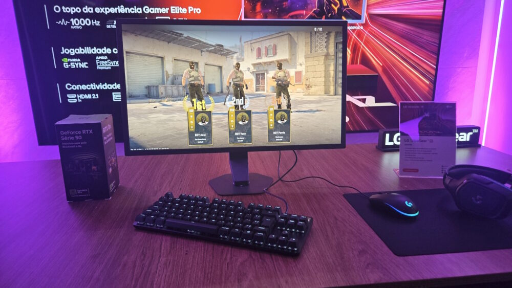 LG lança no Brasil primeiro monitor gamer de 1.000 Hz do mundo